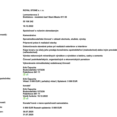 Sieť rodinných firiem v odbore pohrebníctva na sídlach bez fyzickej prítomnosti a kancelárií